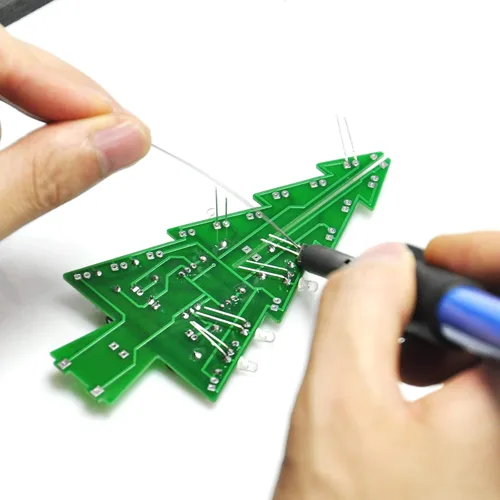 Miniatura 4 de Gikfun Árbol de Navidad 3D Árbol de Navidad LED Kits de bricolaje 7 Colores Flash Circuito LED EK1697