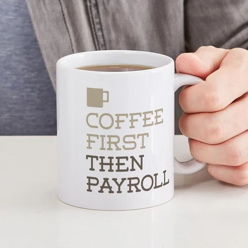 Miniatura 6 de CafePress Coffee Then Payroll Mugs - Taza de café de cerámica (11 oz)