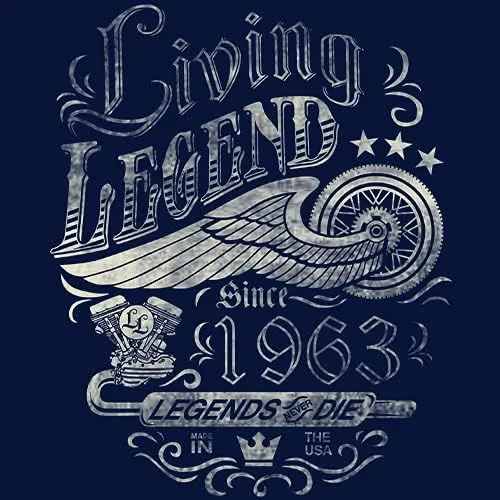 Miniatura 5 de Camisa de regalo de cumpleaños número 60 para hombre, leyenda viva 1963 Legends Never Die, regalo de cumpleaños 60