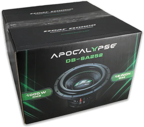 Miniatura 5 de Deaf Bonce Apocalypse DB-SA252 D1 - Subwoofer dual de 1 ohmio (12 pulgadas, 2000 W)