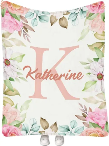 Miniatura 17 de Manta de bebé personalizada para niñas con nombre, manta de bebé personalizada con nombre, manta de envoltura floral para recién nacidos, niños