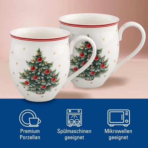 Miniatura 3 de Villeroy & Boch Delight - Juego de tazas de 2 piezas, X Mas Tree