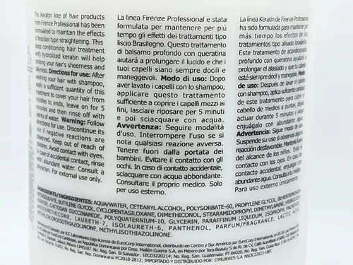 Miniatura 2 de Firenze Professional Tratamiento de máscara de queratina 33.8 oz - Brillo de labios estrellado libre 0.3 fl oz