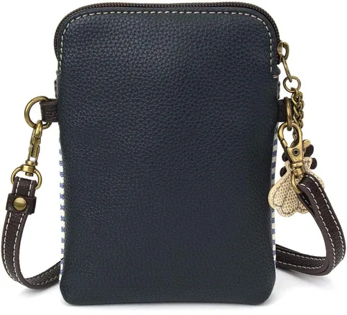 Miniatura 2 de CHALA Bolso cruzado para teléfono celular, piel sintética, lona multicolor con correa ajustable