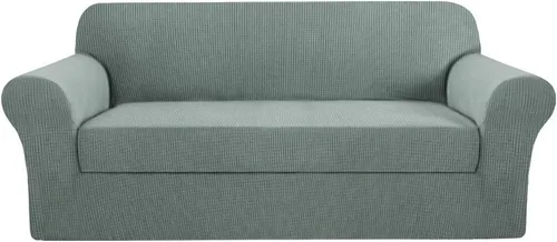 Miniatura 14 de H.VERSAILTEX Funda de Sofá de Alta Elasticidad de 2 Piezas Fundas de Sofá Elegante Funda/Protector de Muebles Suave con Tela de Patrón a Cuadros