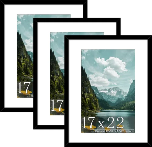 Miniatura 9 de Picrit Paquete de 3 portarretratos de 20 x 20 pulgadas, póster de 16 x 16 pulgadas con paspartú o de 20 x 20 pulgadas sin paspartú para montaje