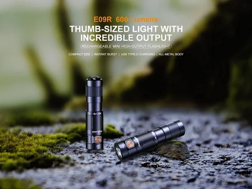 Miniatura 6 de Fenix Linterna EDC E09R, 600 lúmenes USB-C recargable, con organizador