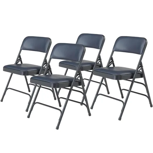 Miniatura 9 de National Public Seating - Sillas plegables portátiles acolchadas de alta calidad, serie 1300, tapizadas, sillas plegables resistentes