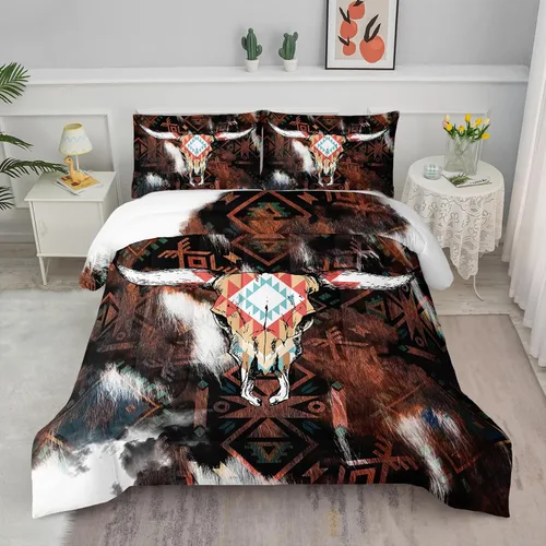 Miniatura 15 de Axolotl Juego de edredón de tigre individual para niños, juego de ropa de cama de animales salvajes para hombres, juego de edredón de mandala