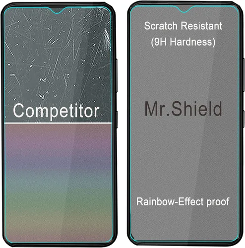 Miniatura 5 de Mr.Shield [Paquete de 3] Protector de pantalla para Nokia C32 [vidrio templado] [vidrio japonés con dureza 9H] Protector de pantalla