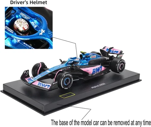 Miniatura 4 de HTLNUZD Bburag 1/43 2023 F1 Team A523#10 P.Gasly - Modelo de coche de carreras para adultos BWT-Alpine DieCast de aleación para adultos