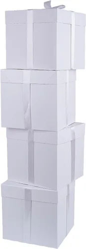 Miniatura 8 de Elephant-package Paquete de 12 cajas de regalo pequeñas con tapas, cajas de regalo rojas con cinta para Navidad, día de San Valentín, embalaje