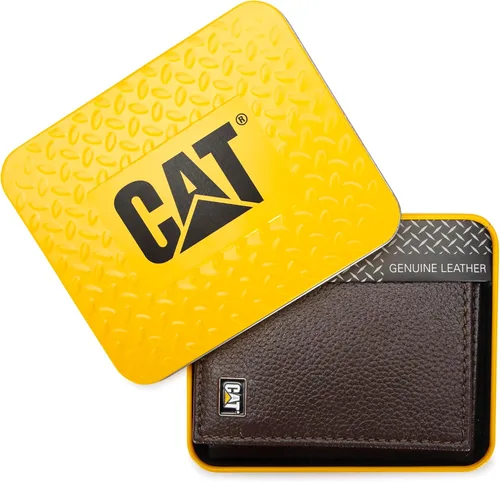 Miniatura 2 de Caterpillar Billetera triple de cuero para hombre con ventana de identificación