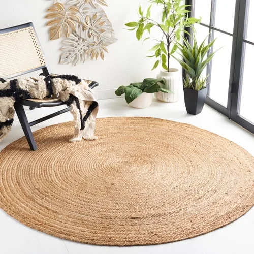 Miniatura 17 de SAFAVIEH Alfombra 5x8 - Colección Cape Cod - Marrón Natural, Jute Trenzado Hecho a Mano de Trama Plana (CAP252A)