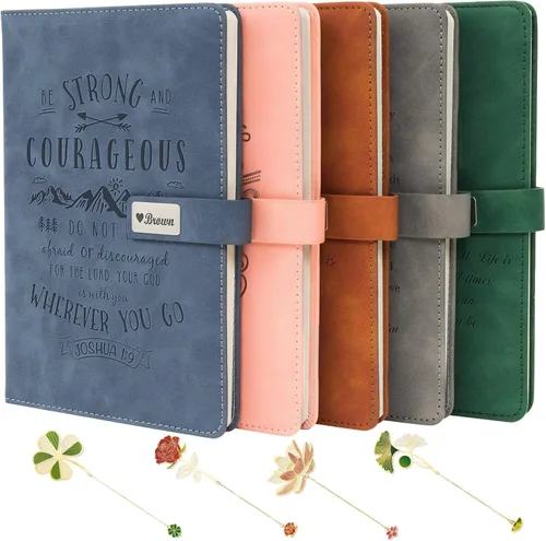 Miniatura 9 de Cuadernos bíblicos personalizados, diarios de cuero personalizados para cuaderno de bocetos cristianos, diario de viaje, regalos cristianos grabados