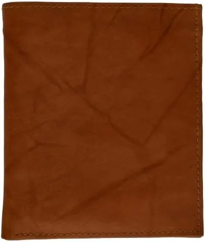 Miniatura 2 de Cartera de piel de cordero premium con bloqueo RFID, plegable, hipster, para tarjetas de crédito, Beige Bronceado, Bifold