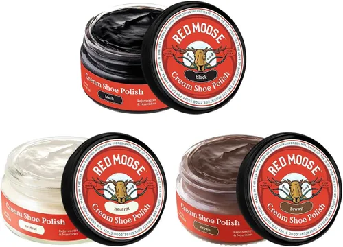 Miniatura 16 de RED MOOSE Crema para botas y zapatos - Kit de pulido para zapatos de cuero - Haz que tus zapatos brillen - Fabricado en los EE.UU