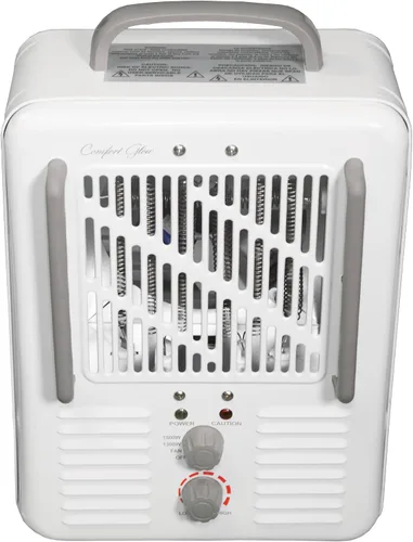 Miniatura 2 de Comfort Glow EUH341 Milkhouse Style Calentador eléctrico 5,200 Btu, blanco, longitud: 7 pulgadas, ancho: 10,25 pulgadas, altura: 15,5 pulgadas