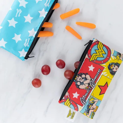 Miniatura 3 de Bolsas para botanas reutilizable para bebés Bumkins, Mujer Maravilla, S, Mujer maravilla G3 Wonder Woman-Sm