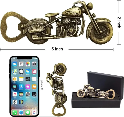 Miniatura 2 de Abridor de botellas de motocicleta BOYIDEW vintage abrebotellas de cerveza único motocicleta regalos de cerveza para regalos de cumpleaños hombres
