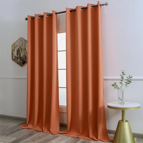 Miniatura 2 de YGO Cortinas extra anchas para ventanas de sala de estar, cortinas de oscurecimiento con ojales en la parte superior, para dormitorio, 2 paneles