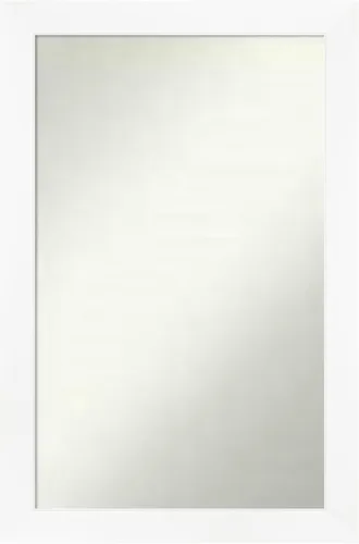 Miniatura 36 de Amanti Art Espejo de baño blanco para sobre el fregadero, 24 x 24 pulgadas, hecho a medida, espejo de tocador cuadrado blanco estrecho, marco