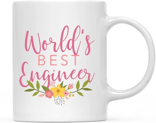 Miniatura 77 de Andaz Press Taza de café de 11 oz, regalo de broma de la mejor abbuela del mundo, diseño floral, paquete de 1