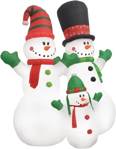 Miniatura 2 de Decoración inflable de Papá Noel inflable de 8 pies para patio, decoración de Papá Noel inflable, luces LED integradas para jardín, patio, césped