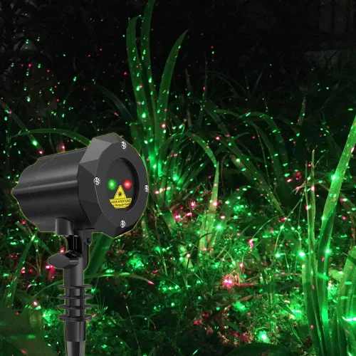 Miniatura 2 de Poeland Luces de jardín con láser en movimiento Luces de Navidad Proyector de estrellas para el hogar y el jardín