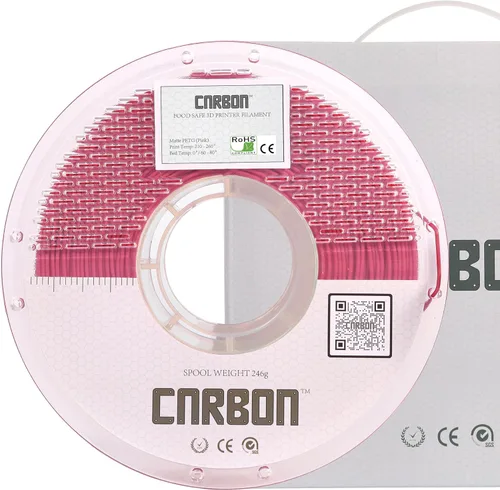 Miniatura 14 de Filamento para impresora 3D PETG de grado alimenticio certificado ECO - CARBON by Comfy Materials - Probado en laboratorio, compatible con la FDA