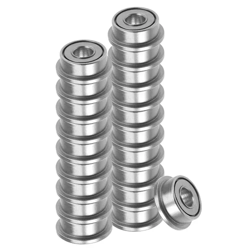 20 rodamientos de bolas con bridas F682ZZ - [0.079 x 0.197 x 0.091 in] Rodamientos de rueda de repuesto para carretilla, cortadora de césped, uso de