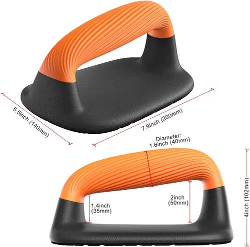 Miniatura 7 de Kipika Barras de Flexiones, Soportes de Flexiones, Manijas de Flexión Antideslizantes de Plástico Suave, Almohadilla Antideslizante Inferior, Equipo
