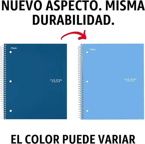 Miniatura 2 de Cuaderno de Five Star, 1 materia, con rayas, 100 hojas, 11" x 8-1/2", Negro