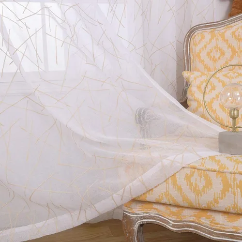 Miniatura 14 de Cortinas traslúcidas blancas de 84 pulgadas de largo, cortinas traslúcidas con bolsillo para barra para sala de estar, dormitorio, 2 paneles, 52x84