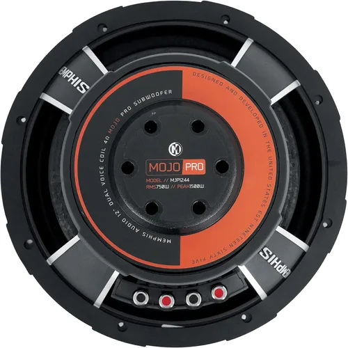 Miniatura 6 de Memphis (2) Audio MJP1244 12 "1500w MOJO Pro Subwoofers de audio para coche DVC 4 ohmios subwoofers