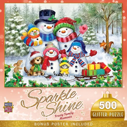 Miniatura 9 de MasterPieces Rompecabezas de 500 piezas con purpurina - Santa's Depot - 15 x 21 pulgadas