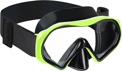 Miniatura 32 de Aegend Máscara de buceo para adultos y jóvenes, antivaho anti-UV, amplia visión, máscara de esnórquel para buceo, natación, esnórquel