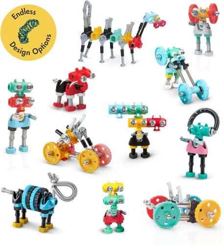 Miniatura 9 de The Off Bits Juguetes educativos STEM para mayores de 6 años: juegos de construcción de juguetes robot, kit de ingeniería 3 en 1 para niños y niñas