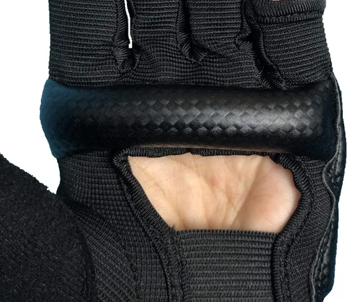 Miniatura 7 de Guantes de kickboxing de medio dedo, también aptos para entrenamiento de taekwondo, entrenamiento ligero, Muay Thai, artes marciales (Karav MAGA)