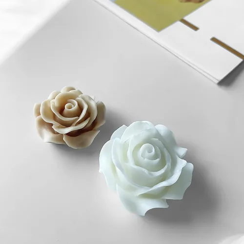 Miniatura 2 de Paquete de 2 moldes de flores florecientes de resina – Moldes de silicona de fundición de resina para decoración del hogar y fabricación de velas