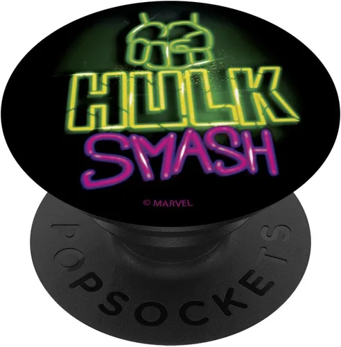 Miniatura 6 de Marvel Avengers Hulk Smash Neon PopSockets MagSafe PopGrip para iPhone