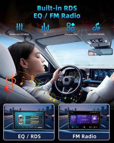 Miniatura 8 de Radio de coche estéreo para Ford F150 Radio 2004-2008: 7 "HD pantalla táctil estéreo incorporado Carplay inalámbrico Andriod Auto 5GWiFi