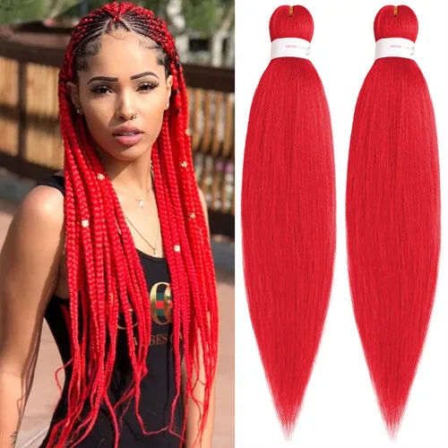 Miniatura 17 de Unionbeauty - Cabello trenzado preestirado de 16 pulgadas, 8 paquetes de cabello rubio trenzado con agua caliente, textura Yaki, trenzas