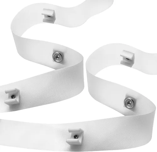 Paquete de 2 cintas transparentes deslizantes para caravana, deslizadores de 1/2 pulgada, cinta deslizante de cortina de 72 pulgadas A115