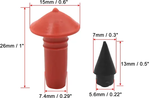 Miniatura 3 de uxcell Kit de herramientas de reparación de neumáticos en forma de hongo de 170 Uds