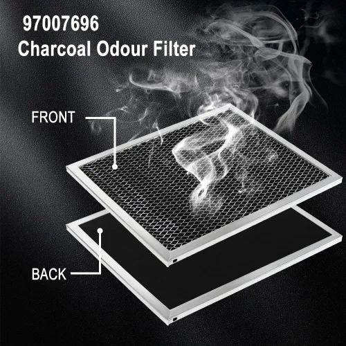 Miniatura 2 de 97007696 Filtro de campana extractora, filtro de olor a carbón para campana de ventilación (8 3/4 pulgadas x 10 1/2 pulgadas x 3/8 pulgadas)