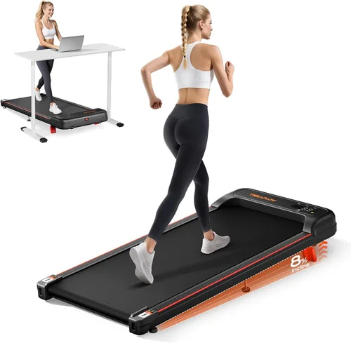 Miniatura 8 de Treadflow - Alfombrilla de caminata, caminadora con inclinación para el hogar y la oficina, caminadora portátil debajo del escritorio de 2.5 HP