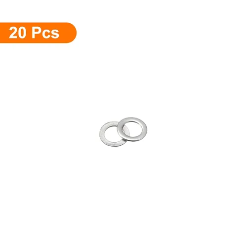 Miniatura 3 de uxcell Arandelas planas de acero inoxidable M3 304, 20 espaciadores planos ultrafinos de 0.118 x 0.197 x 0.004 in para tornillo de tornillo