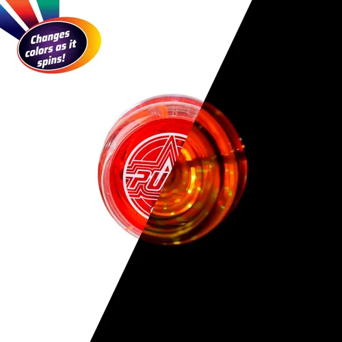 Miniatura 3 de Duncan Toys Pulse - Yoyó con luz LED de nivel intermedio con eje de rodamiento de bolas y luces LED, transparente/rojo, pequeño