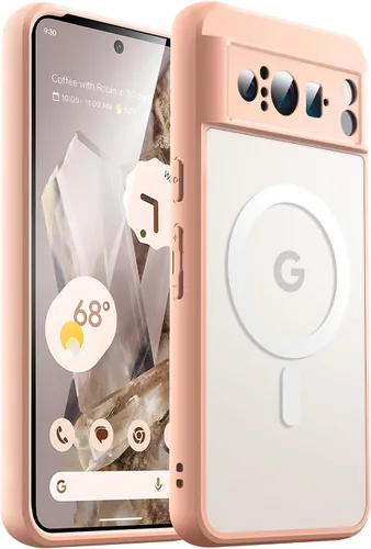 Miniatura 15 de JETech Funda magnética para Google Pixel 8 de 6.2 pulgadas 2023, compatible con MagSafe, translúcida mate trasera a prueba de golpes (Hazel)